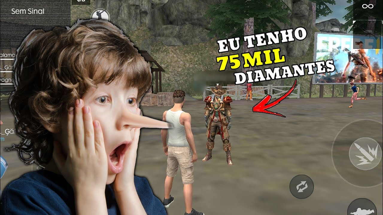 TESTE SOCIAL: ENCONTREI A CRIANÇA MAIS MENTIROSA DO MUNDO-FREE FIRE
