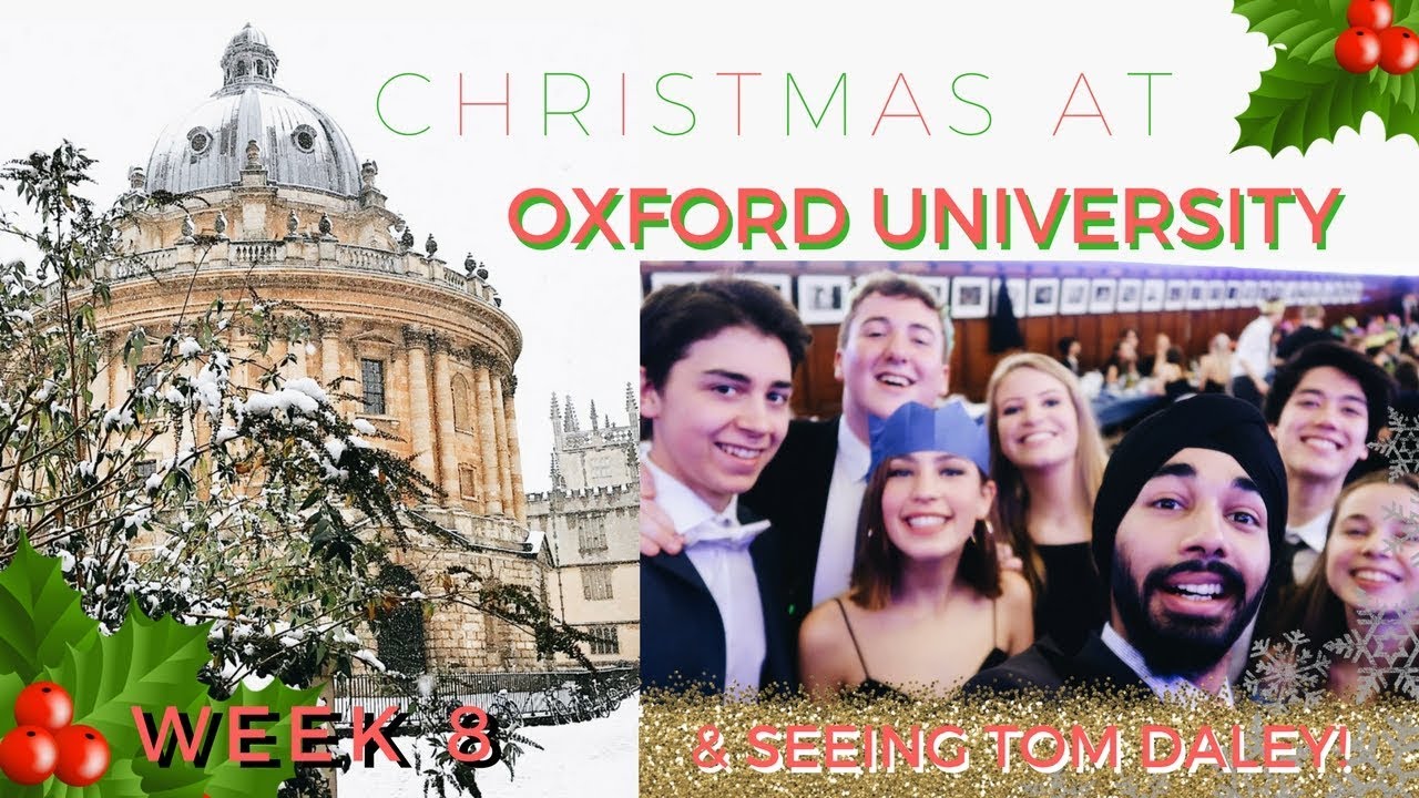 CHRISTMAS AT OXFORD 🎅 🌲  |  SEEING TOM DALEY | WEEK 8 | OXFORD VLOGS | THIS IS MANI