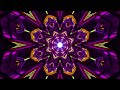 Purple Neon Kaleidoscope Tunnel Background | Glowing Abstract Motion Loop #light #stage #vj