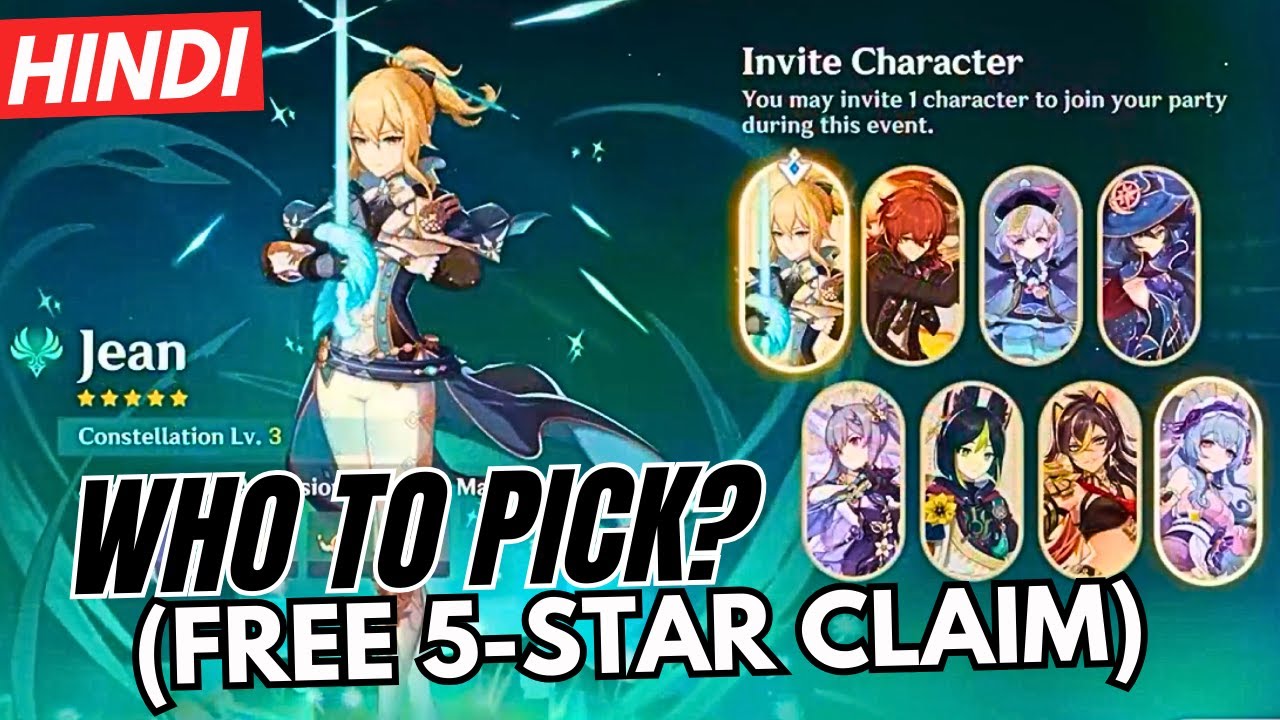 [Hindi] FREE 5-STAR CHARACTER Who You Should Pick ? - Genshin Impact 6.0