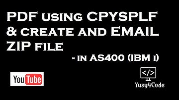 PDF using CPYSPLF and create ZIP file in AS400