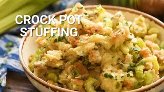 How to Make Crockpot Stuffing!