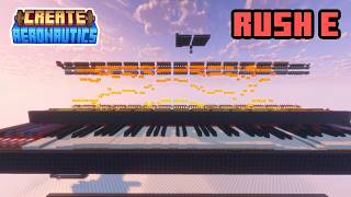 Rush E | Realistic Grand Piano in Minecraft Create Aeronautics