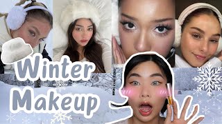 Try this makeup in cold weather | shimmery eye makeup tutorial