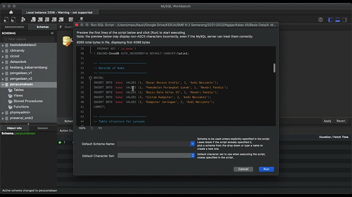 Bagaimana cara menjalankan file database mysql?