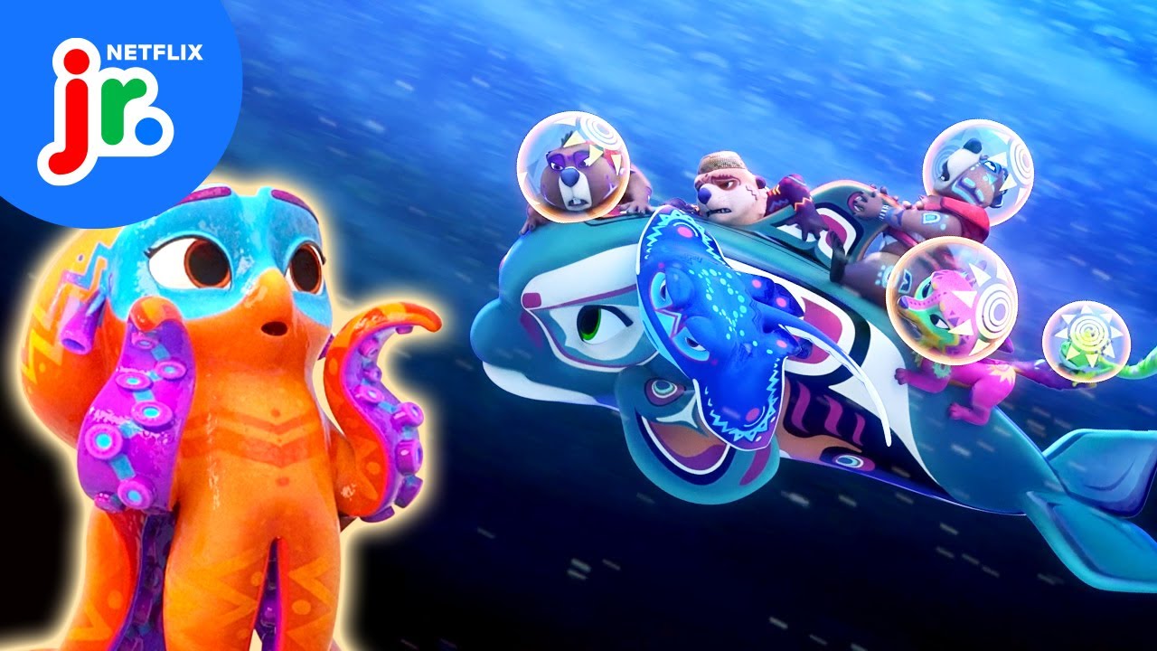 Summer's Whirlpool Rescue! 🐙🌪️ Spirit Rangers | Netflix Jr