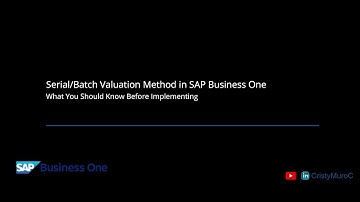 Serial/Batch Valuation Method in SAP Business One. What You Should Know Before Implementing