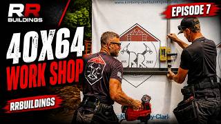 Window Frame and Install, Then More STEEL Siding Ep7 40x64 Shop