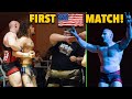 Reacting To My First Ever Wrestling Match IN AMERICA!