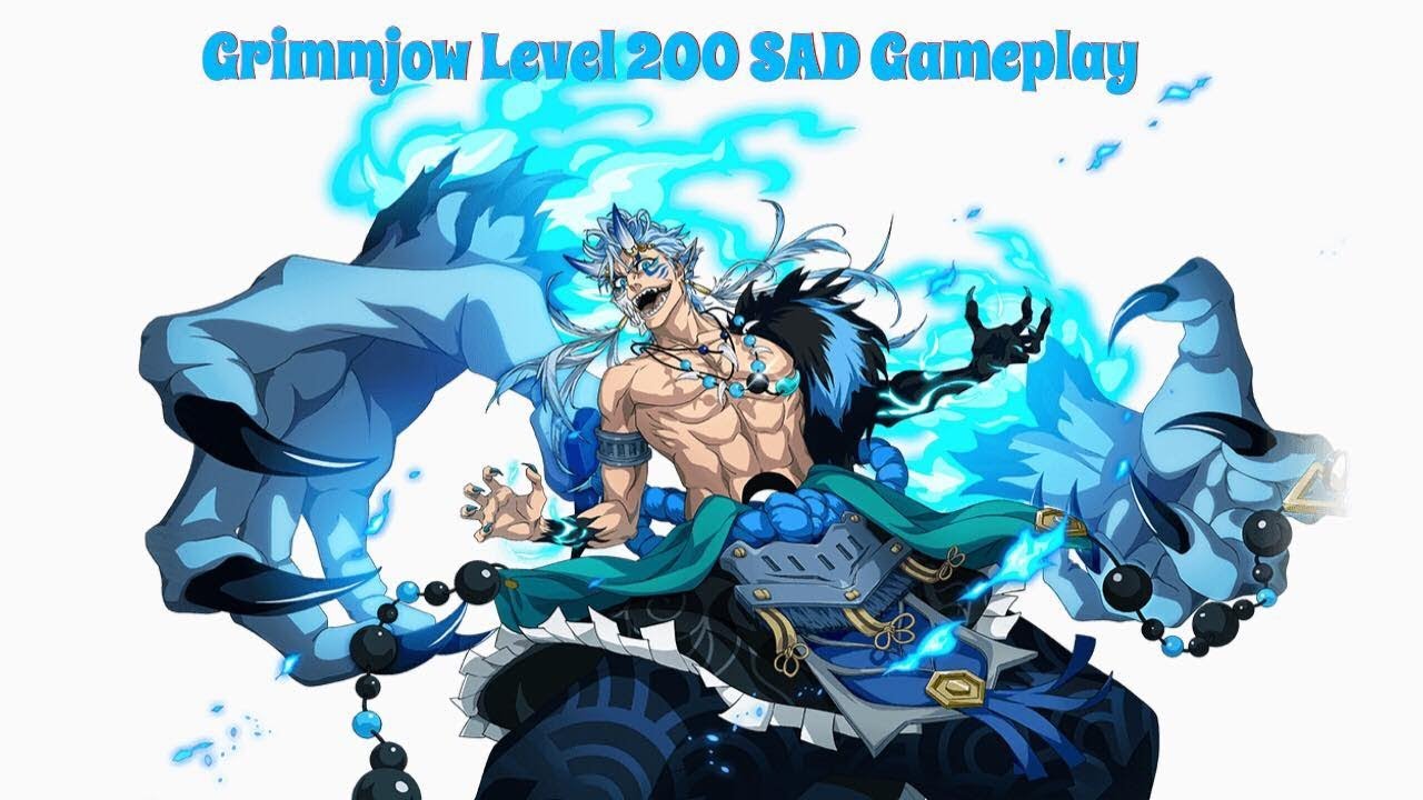 Bleach Brave Souls Grimmjow Level 200 SAD 5/5/2 Gameplay YouTube