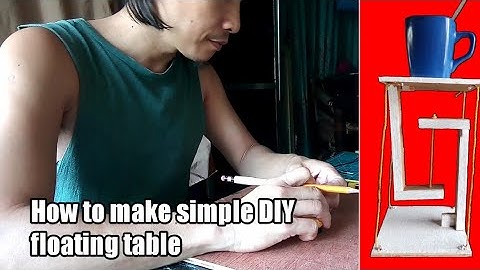 Simple DIY Floating Table | Known as TENSEGRITY