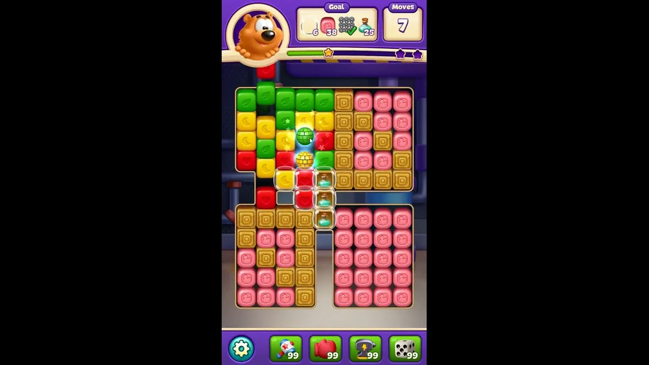 Toon Blast Level 10524 - NO BOOSTERS 🐻🐺🐱 | SKILLGAMING ✅