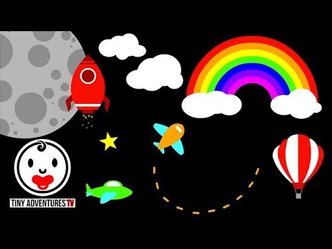 Baby Sensory - Things that fly - High Contrast Infant Visual Stimulation Video for Baby