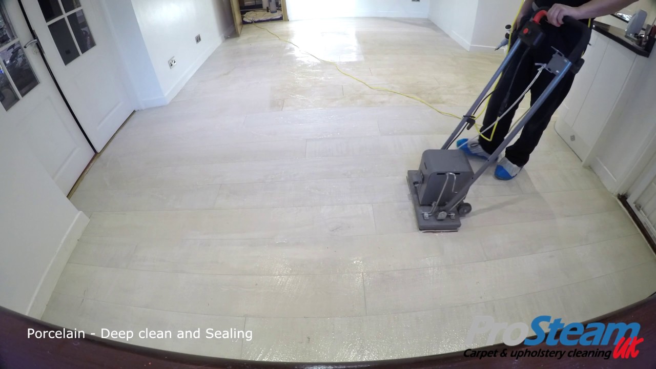 Porcelain Tile Cleaning - Surrey - Godalming Time Lapse