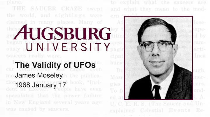 James Moseley "The Validity of UFOs" (1968)