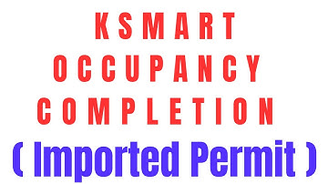 സങ്കേതത്തിൽ നിന്നും import ചെയ്ത പെർമിറ്റിന് ksmart ൽ Occupancy Completion ന് എങ്ങനെ അപേക്ഷിക്കാം.