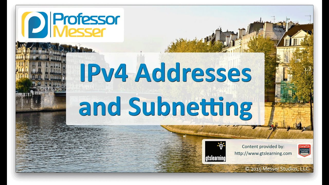 ⁣IPv4 Addresses and Subnetting - CompTIA Network+ N10-006 - 1.8