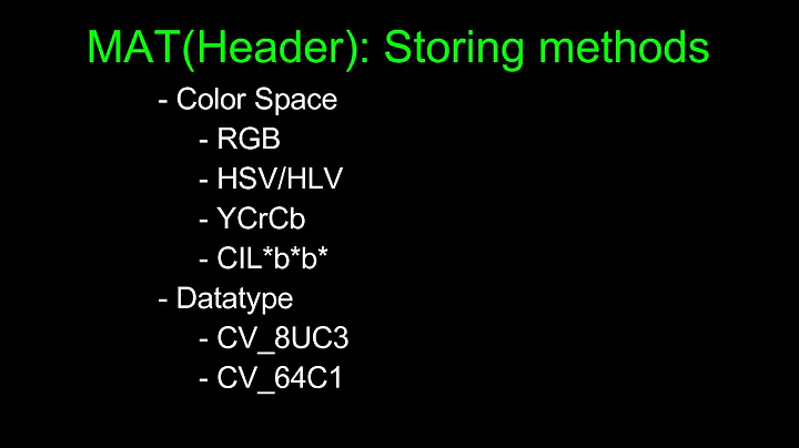 MAT  Basic image container open cv c++