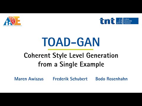 TOAD-GAN: Coherent Style Level Generation from a Single Example for AIIDE-20