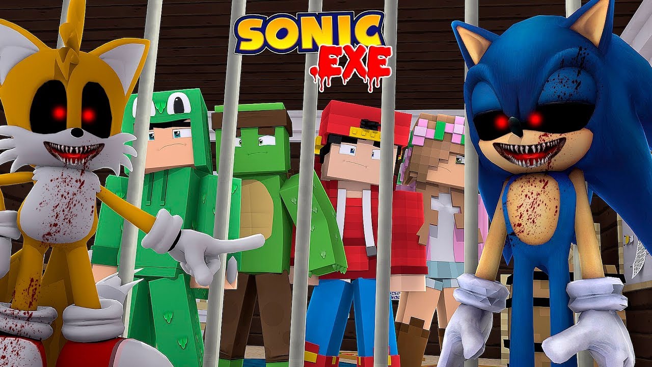 Minecraft SONIC & TAILS .EXE - TAILS.EXE HAS CAPTURED LITTLE KELLY