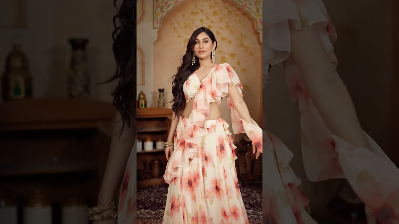 Light Pastel Green Soft Georgette Lehenga