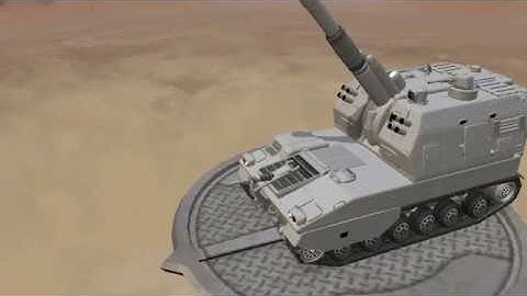 PLZ-05 Howitzer Spore model display