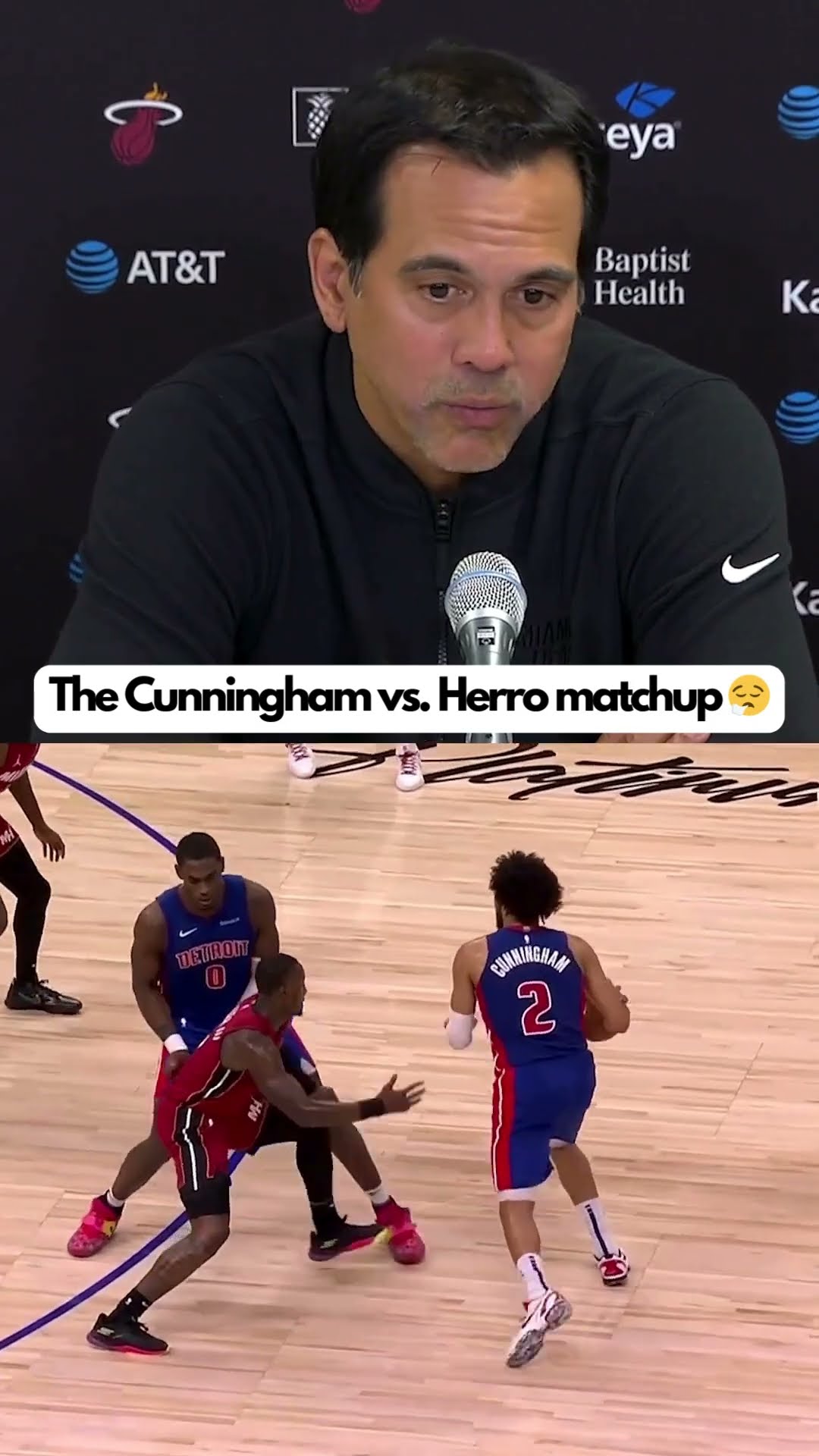 Erik Spoelstra compares Cade Cunningham \u0026 Tyler Herro ?