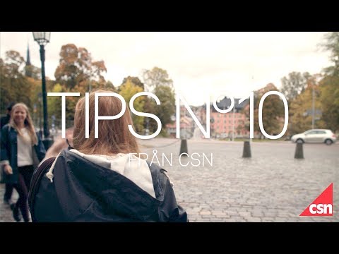 Mina sidor på CSN.se. Tips 10 från CSN