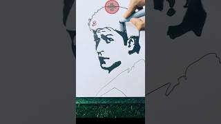 Shahrukh Khan Fan Art Tutorial #shorts