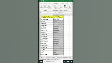 create 1000 folder in excel #viral #excel #reels #youtube #excelshort #exceltutorial #shorts #ckncc