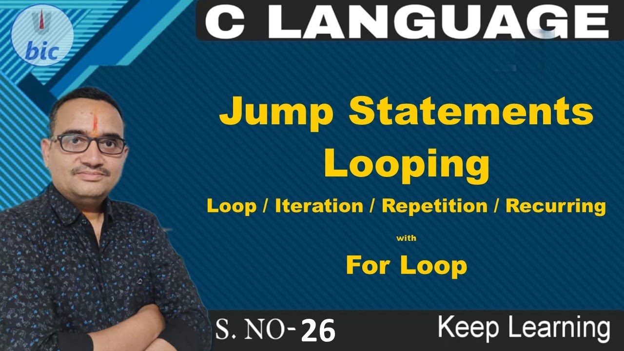 C Language - 26 Looping - for loop - YouTube