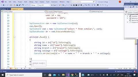 ADO Net Console application