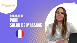 Chatbot IA pour salon de massage - https://crowdy.ai/fr/