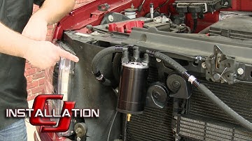 F-150 UPR Oil Separator 4" Mega Catch Can Kit Black EcoBoost 3.5L 2011-2014 Installation