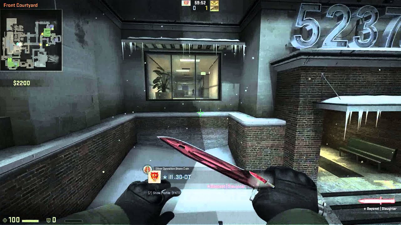 cs go bayonet slaughter youtube