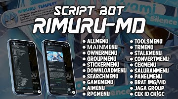 SC BOT WA TERBARU!!! RIMURU-MD || FIX PAIRING CODE || NO ENC || BRAT MENU || CEK ID CH/GC