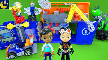 Rusty Rivets Toys Rivet Lab Garage Playset Build Robot Invention Ruby Botasaur STEM Nick Jr Toys