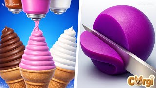 Ice Cream Inc. VS ASMR Slicing - Satisfying Level Up Gameplay SpeedRun Walkthrough iOS Android screenshot 3