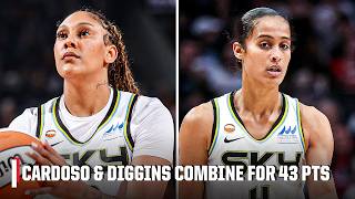DYNAMIC DUO 🔥 | Kamilla Cardoso & Skylar Diggins Combine for 43 PTS | WNBA on ESPN