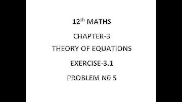 12TH MATHS XERCISE 3.1 Q.NO-5 #FIND THE SUM OF THE SQUARES OF THE ROOTS OF THE EQUATION 2x^4-8x^3...