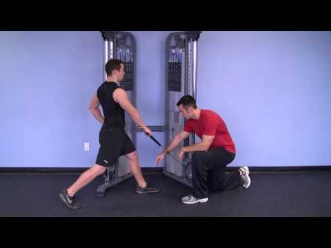 Cable Standing Split Squat   NG