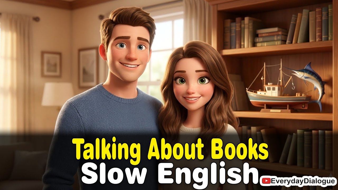 Everyday English Conversation | Talking About Books (Beginner Lesson) 📚🎬