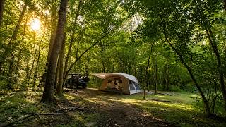 Summer Tent Camping Off Grid in Hatfield & McCoy Feud Country