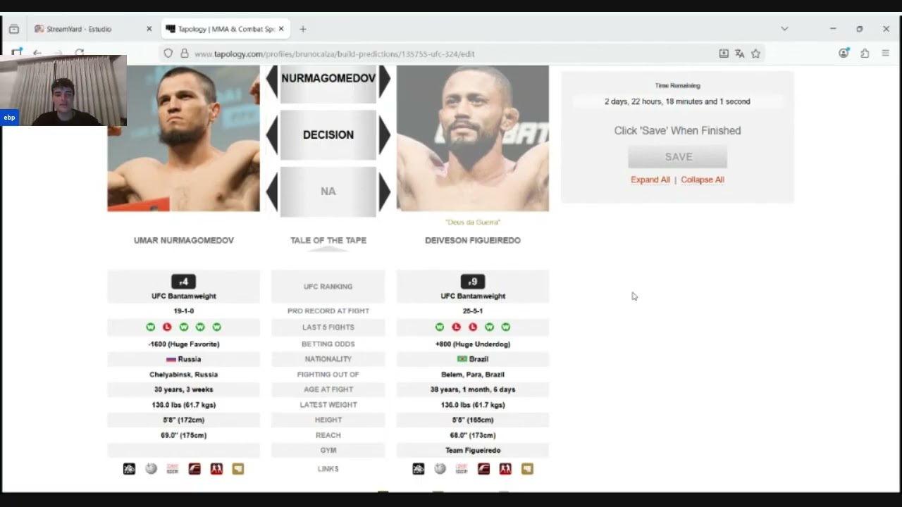 Predicciones UFC 324 elsidmma