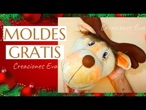 ?Como hacer muñecos navideños con MOLDES GRATIS? (2022)