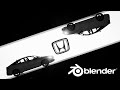 3D Blender Car Commercial: Honda x K&N Air Filter | Realistic Car Product Visualization in Blender