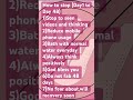 Masturbation recovery steps
