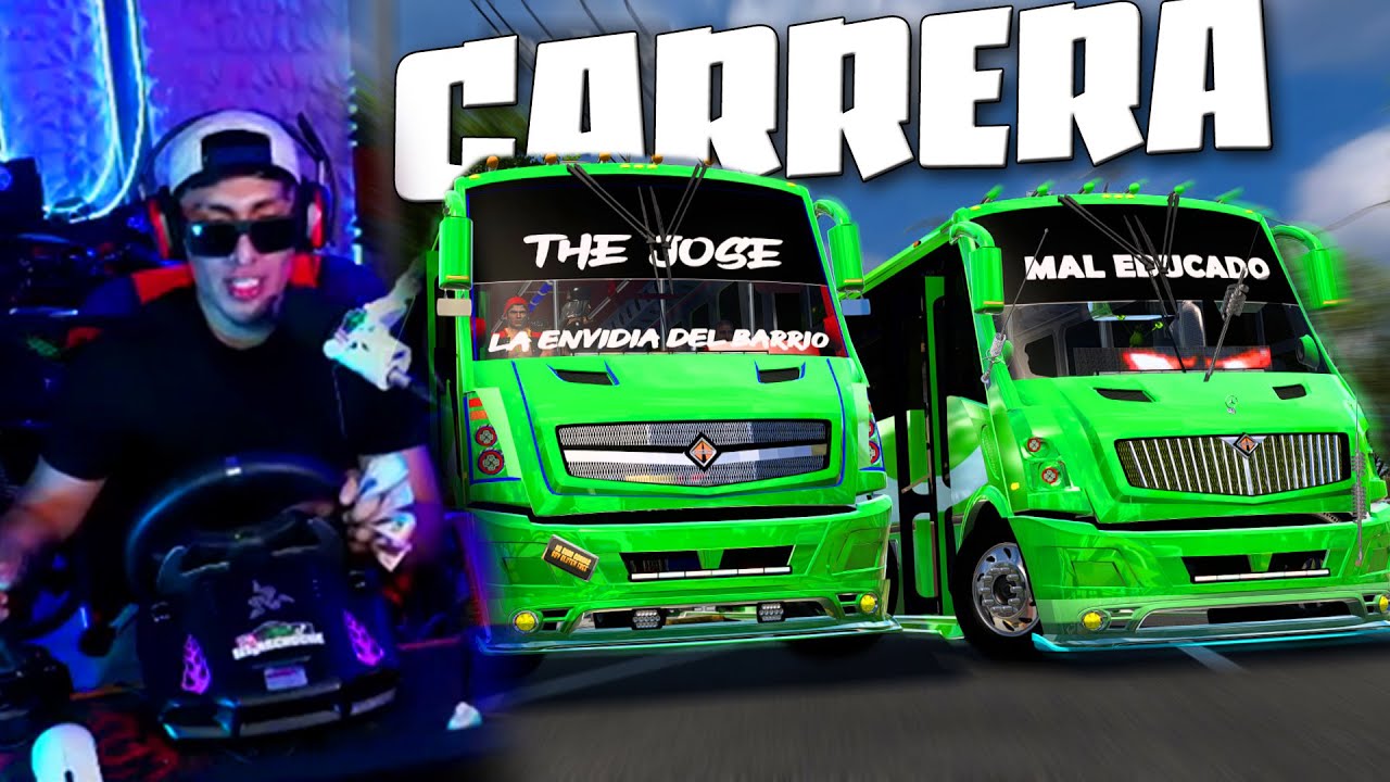 CARRERA de MICROBUSES por las calles del EDOMEX!