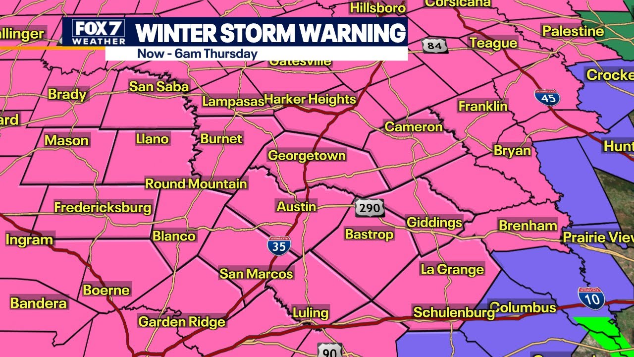Winter storm in Central Texas continuing coverage | FOX 7 Austin - YouTube