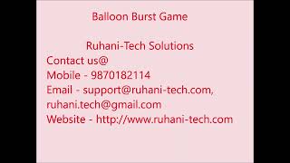 Balloon Burst Game using Android with Java screenshot 2